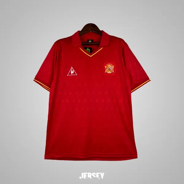Spanien Retro-Trikot 1988 Heim – Vorderseite