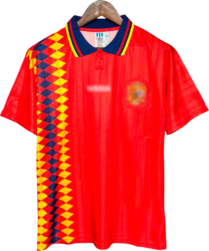 Spanien Retro-Trikot 1994 Heim – Vorderseite