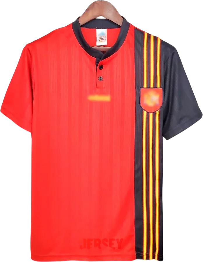 Spanien Retro-Trikot 1996 Heim – Vorderseite
