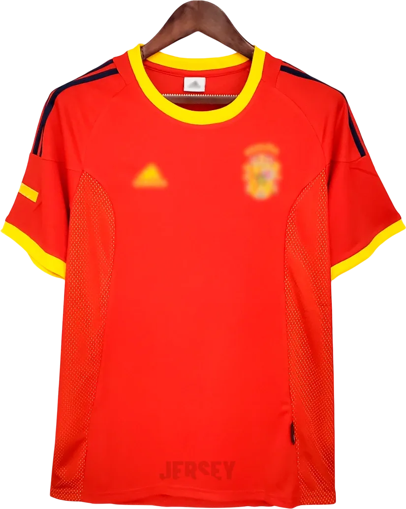 Spanien Retro-Trikot 2002 Heim – Vorderseite