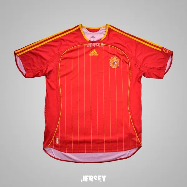 Spanien Retro-Trikot 2006 Heim – Vorderseite