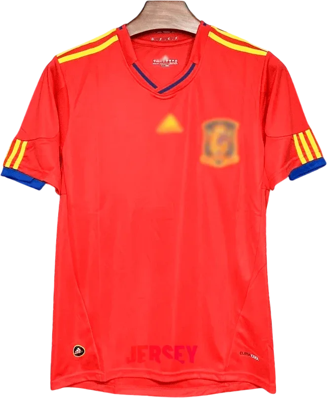 Spanien Retro-Trikot 2010 Heim – Vorderseite