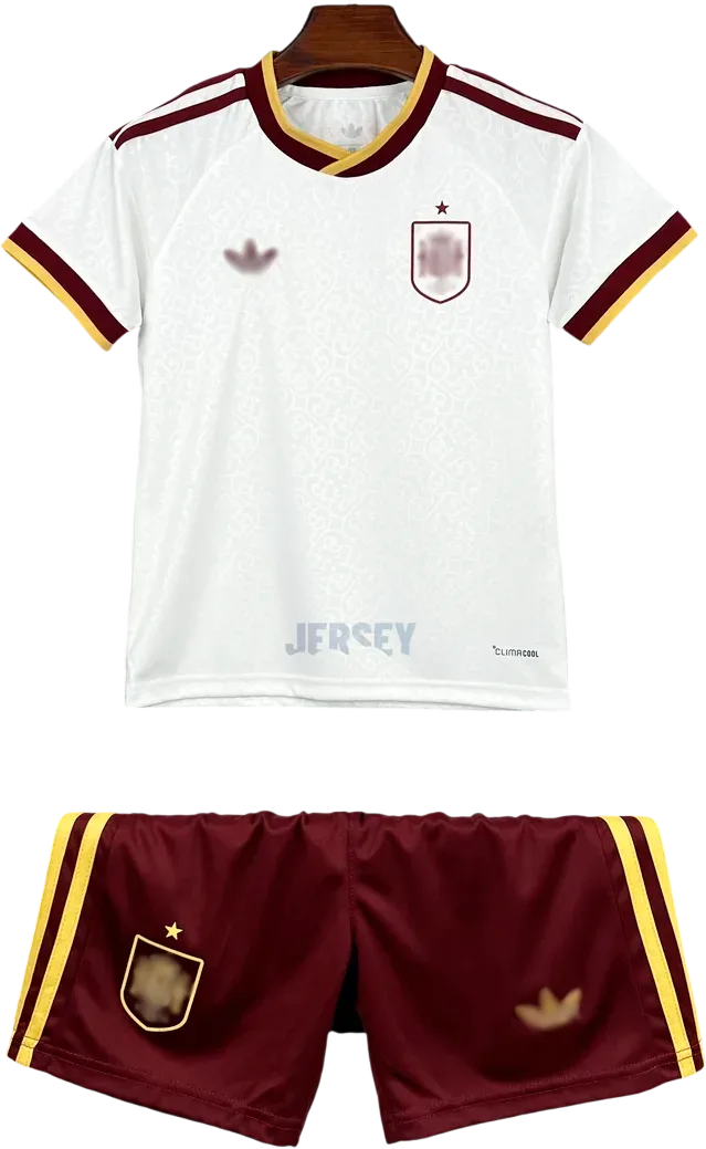 Spanien Retro-Trikot 2026 Auswärts für Kinder – Vorderseite