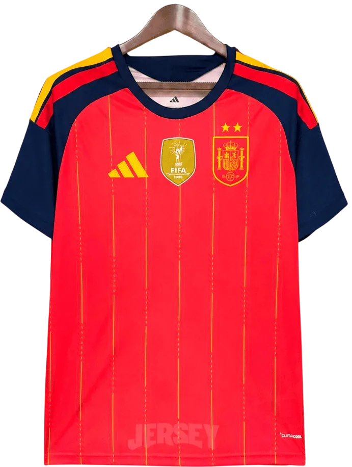 Spanien Retro-Trikot 2026 Heim Estrellas – Vorderseite