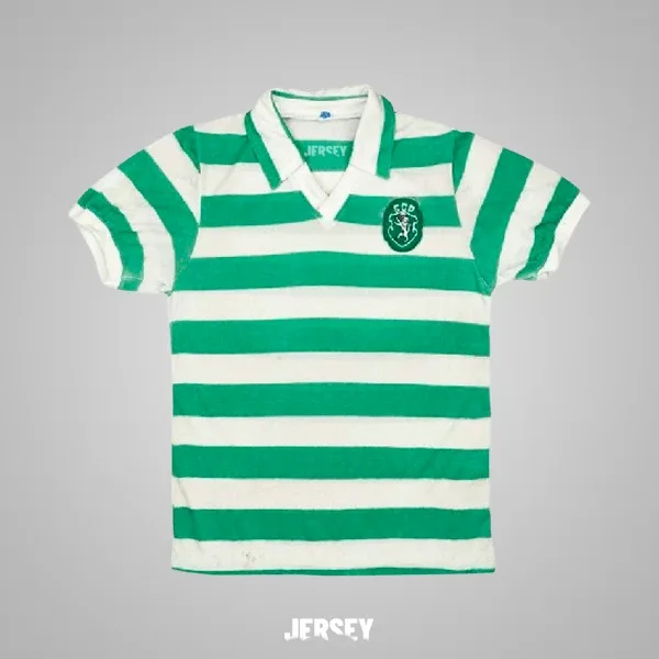 Sporting Lissabon Retro-Trikot 1984/85 Heim Sporting – Vorderseite