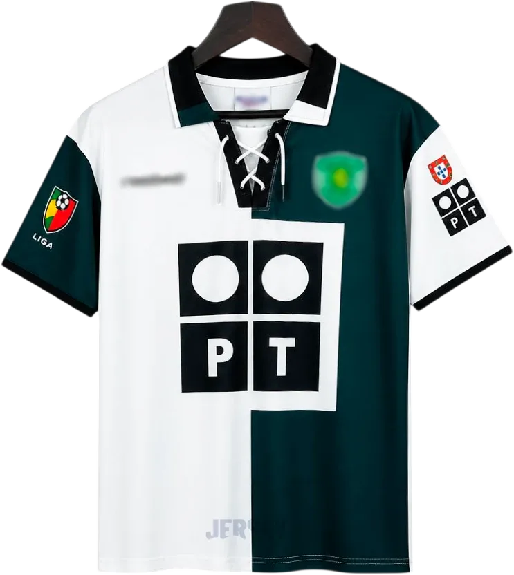 Sporting Lissabon Retro-Trikot 2002/03 Ausweich – Vorderseite