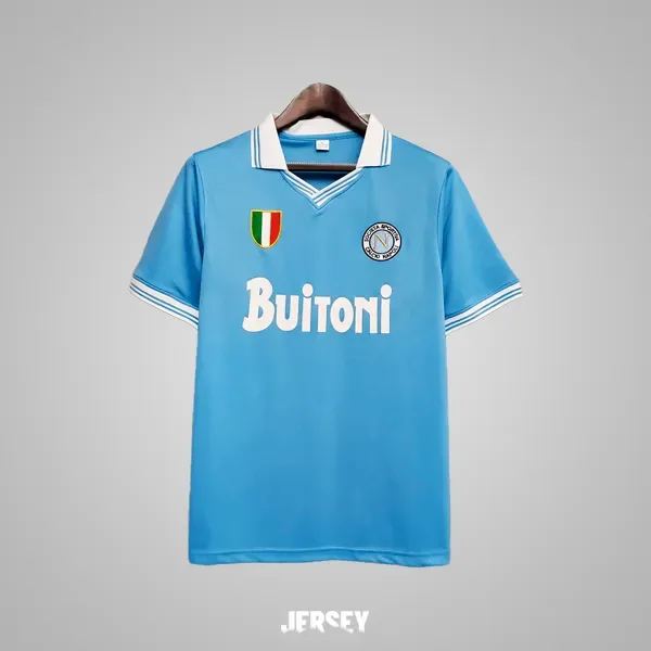 SSC Neapel Retro-Trikot 1986/87 Heim – Vorderseite
