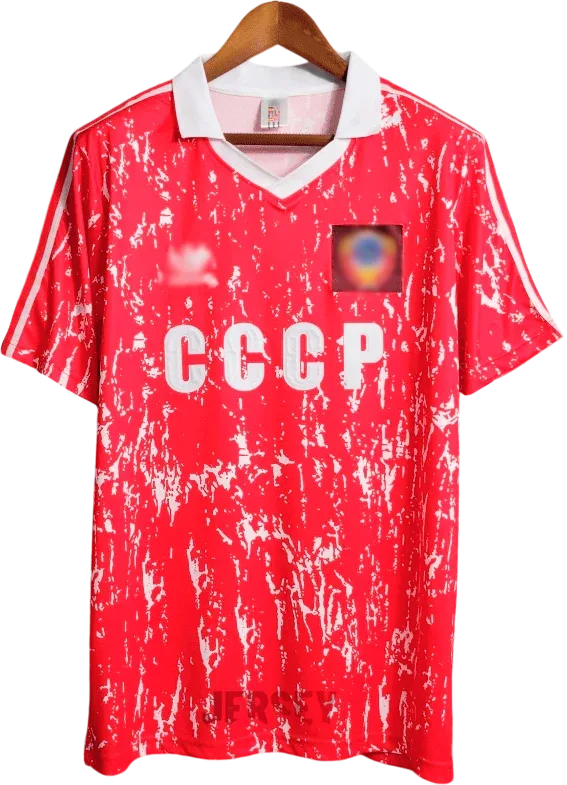 UdSSR Retro-Trikot 1990 Heim – Vorderseite