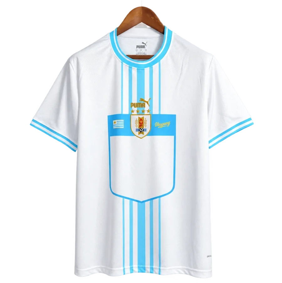 Uruguay Retro-Trikot 2022 Auswärts – Vorderseite