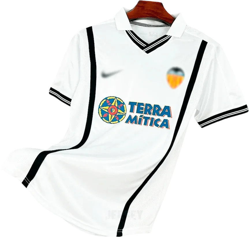 Valencia CF Retro-Trikot 2000/01 Heim – Vorderseite