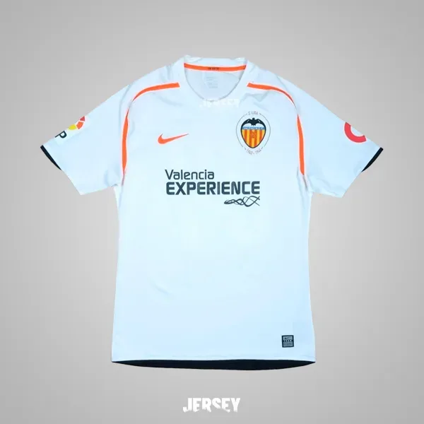 Valencia CF Retro-Trikot 2008/09 Heim – Vorderseite