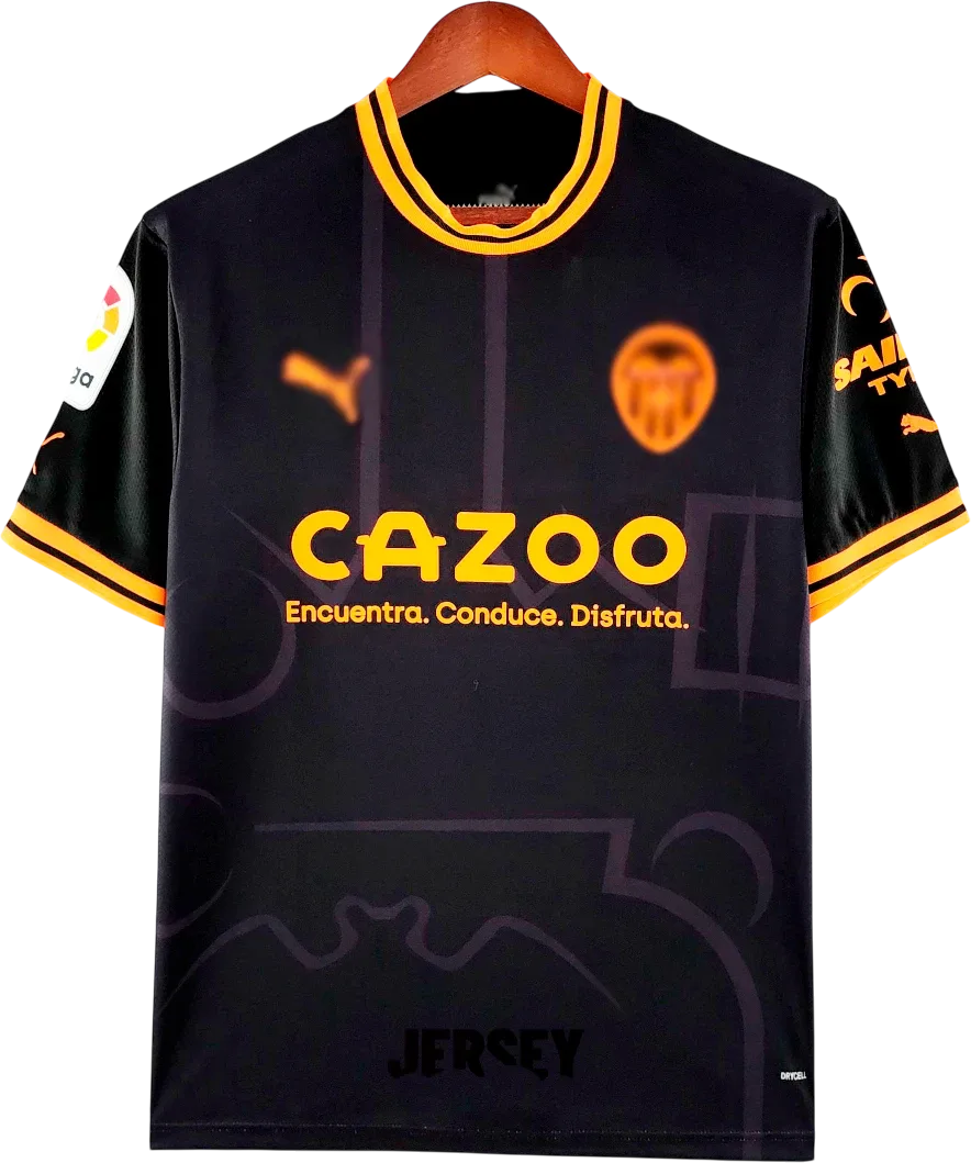 Valencia CF Retro-Trikot 2022/23 Auswärts – Vorderseite