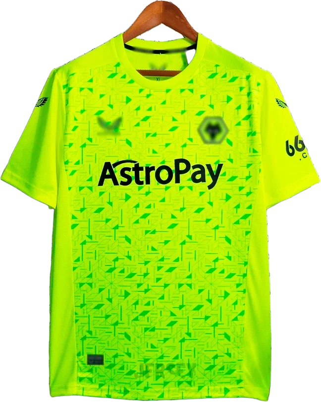 Wolverhampton Wanderers Retro-Trikot 2023/24 Torwart Auswärts – Vorderseite